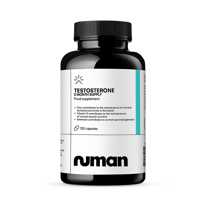 Numan Testosterone Pro - Maca Root, Tribulus Terrestris, Zinc, Ginseng - Testosterone Supplements for Men, Essential Vitamins & Minerals - 1100mg per Serving - 120 Capsules