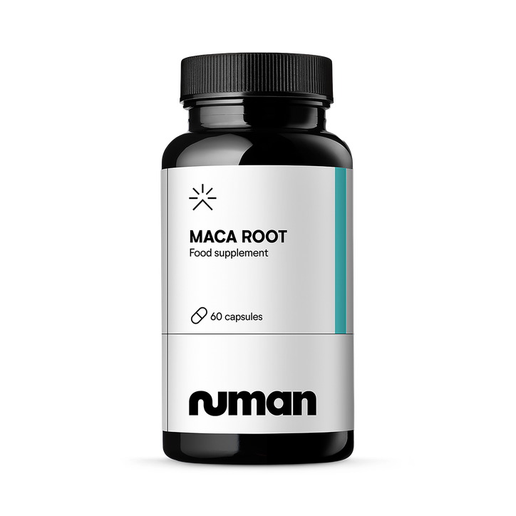 Numan Maca Root Capsules - 2500mg | 10:1 Peruvian Maca Root Extract for Men | Natural Botanical Support | Used by the Ancient Inca | Vegan, Made in the UK, 1M of Supply