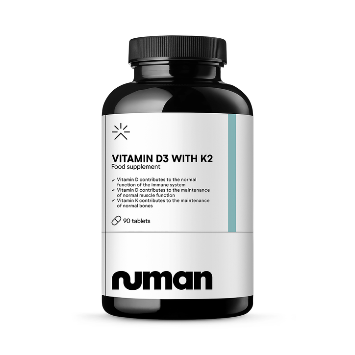 Numan Vitamin D3 and K2 Supplement – D3 4000iu and K2 Vitamin, High Strength, 3 Months of Supply, UK Made, Vegetarian