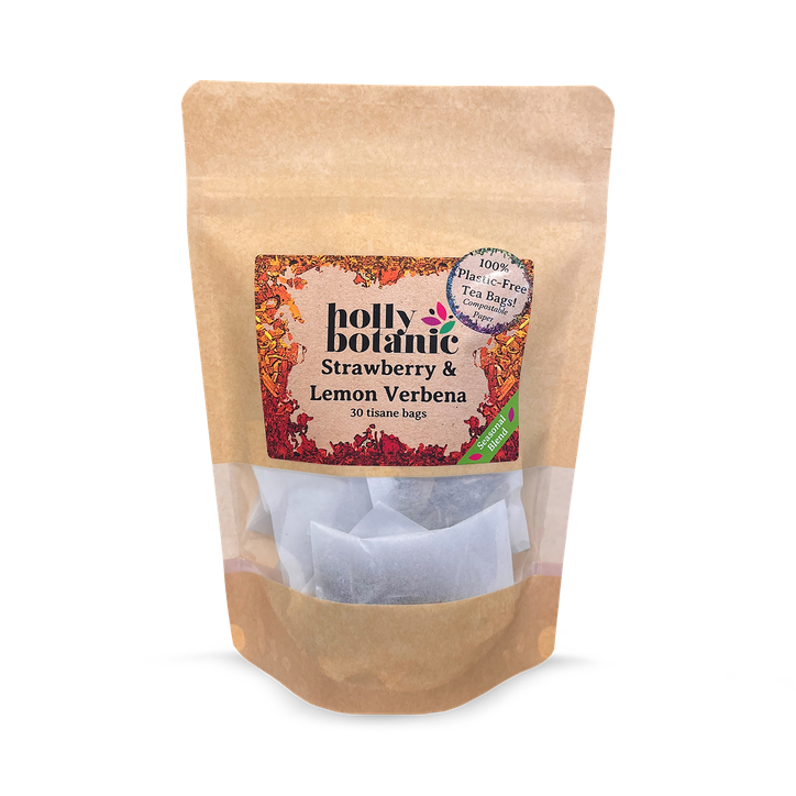 Holly Botanic Strawberry & Lemon Verbena Tisane | 15 Tea Bags