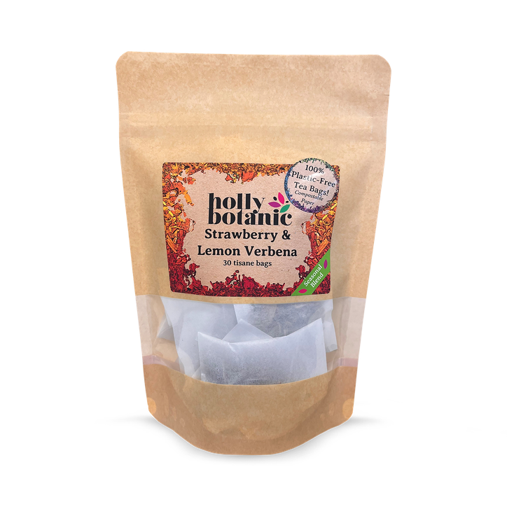 Holly Botanic Strawberry & Lemon Verbena Tisane | 30 Tea Bags