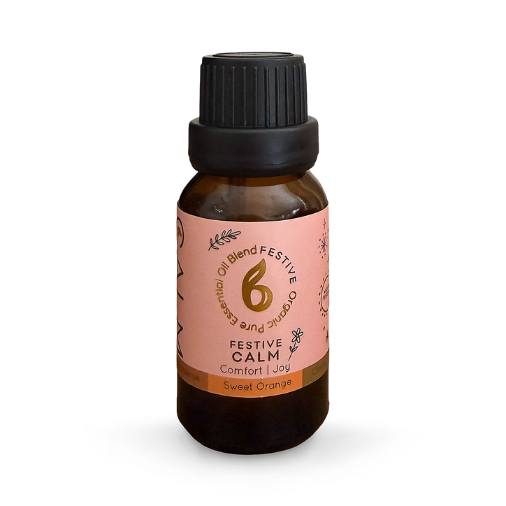 B Calm Festive Calm Christmas Essential Oil Blend 15ml – Frankincense, Sweet Orange & Clove