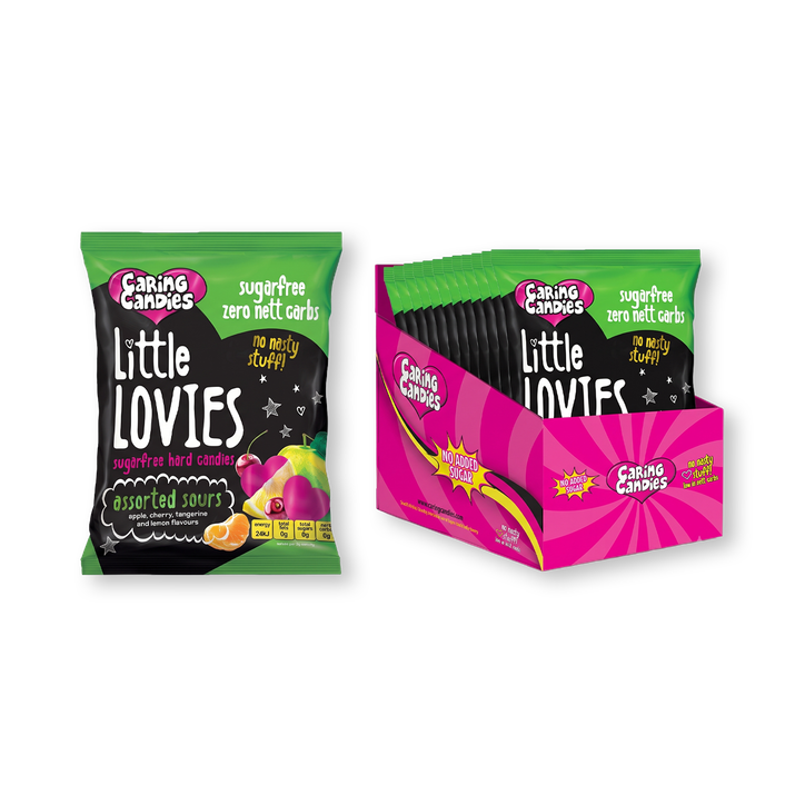 Sugar Free Candy: Little Lovies Assorted Sours 6x100g