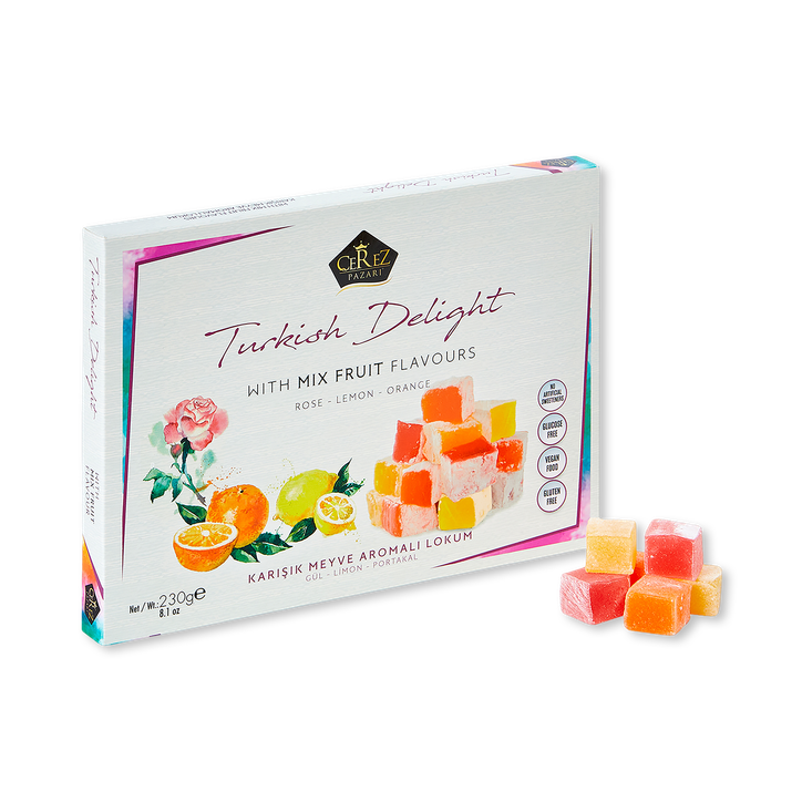 Turkish Delight Rose, Orange, Lemon Flavour