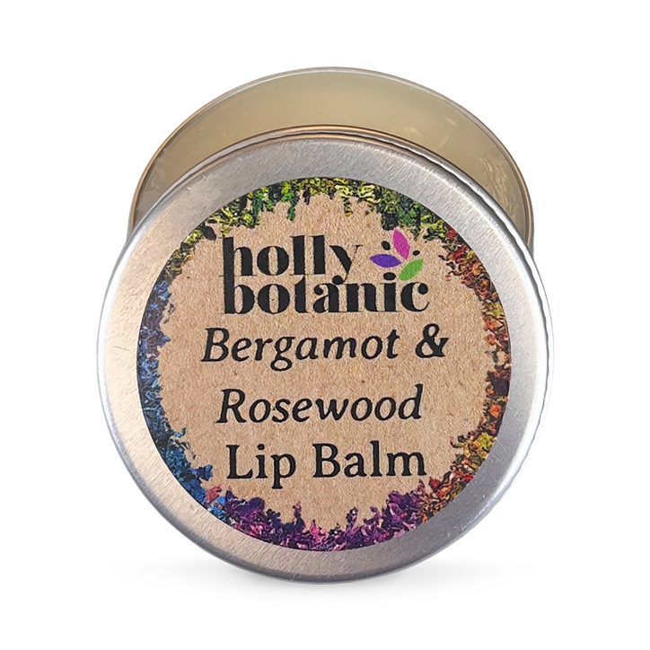 Holly Botanic Natural Lip Balm | Bergamot & Rosewood | 14g