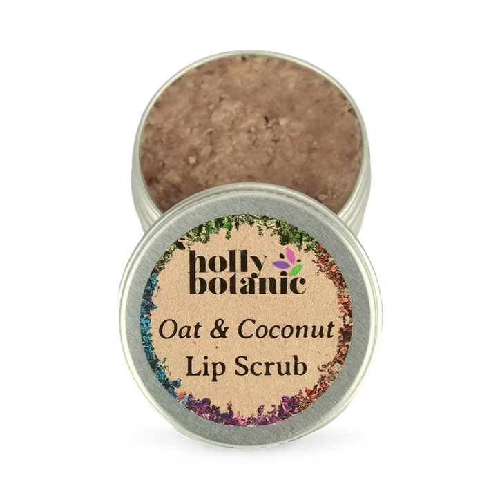 Holly Botanic Natural Lip Scrub | Oat & Coconut | 17g