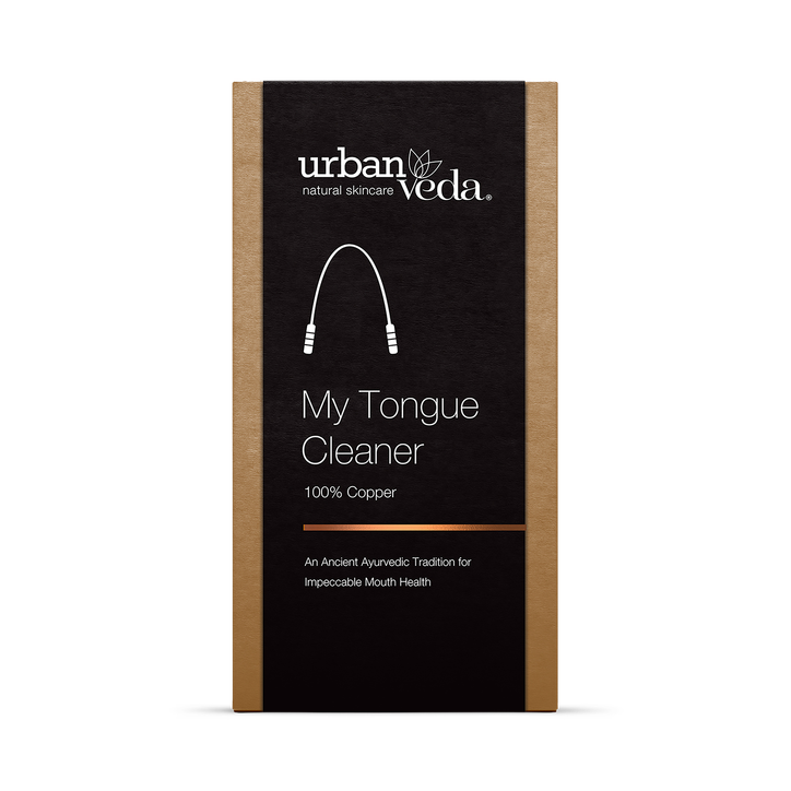 Urban Veda 100% Copper Tongue Scraper, Pure Ayurvedic Oral Detox to Freshen Breath and Remove Toxins