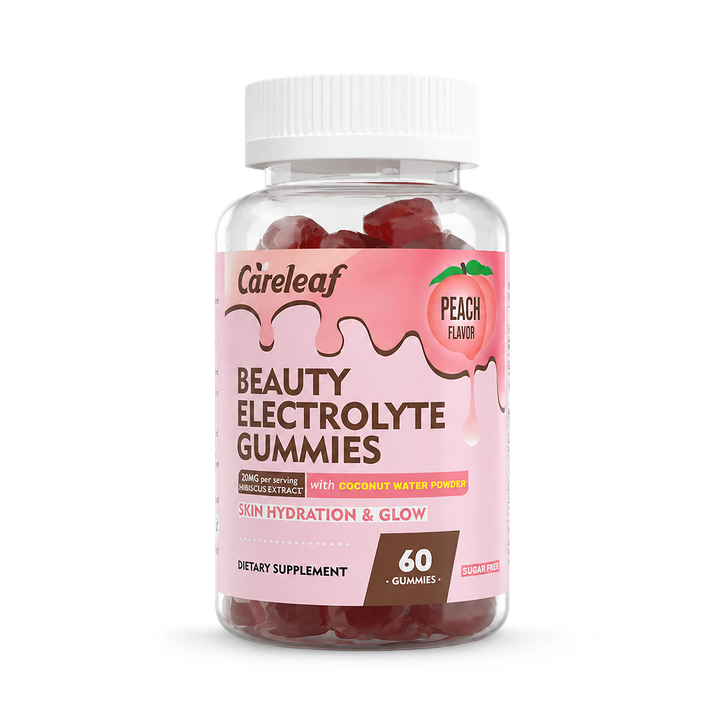 careleaf Beauty Electrolyte Gummies Peach Flavor 60 Gummies