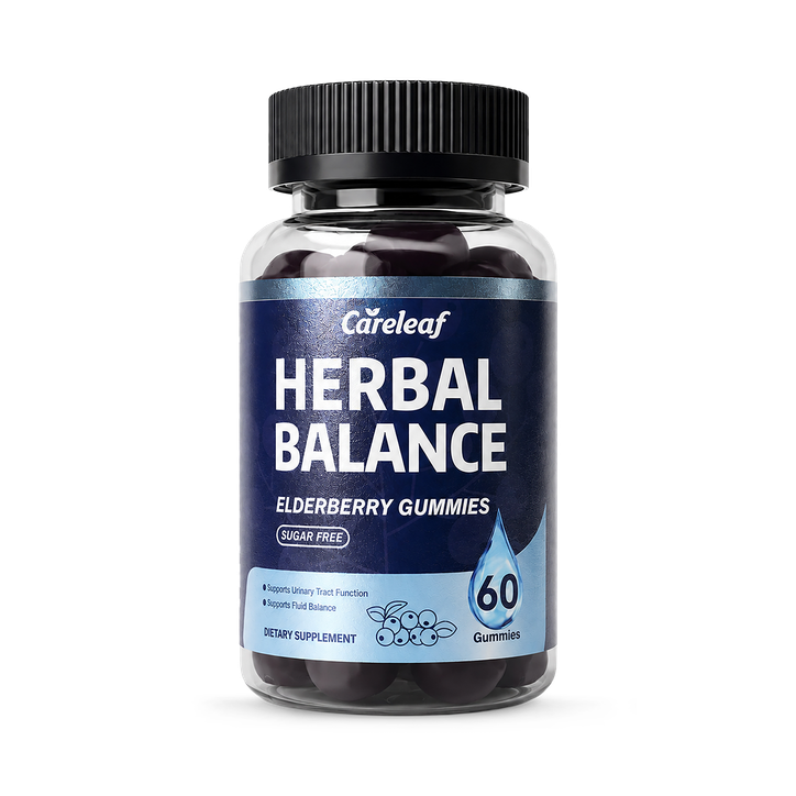 Careleaf Herbal Balance Elderberry Gummies Cranberry Flavor 60 Gummies