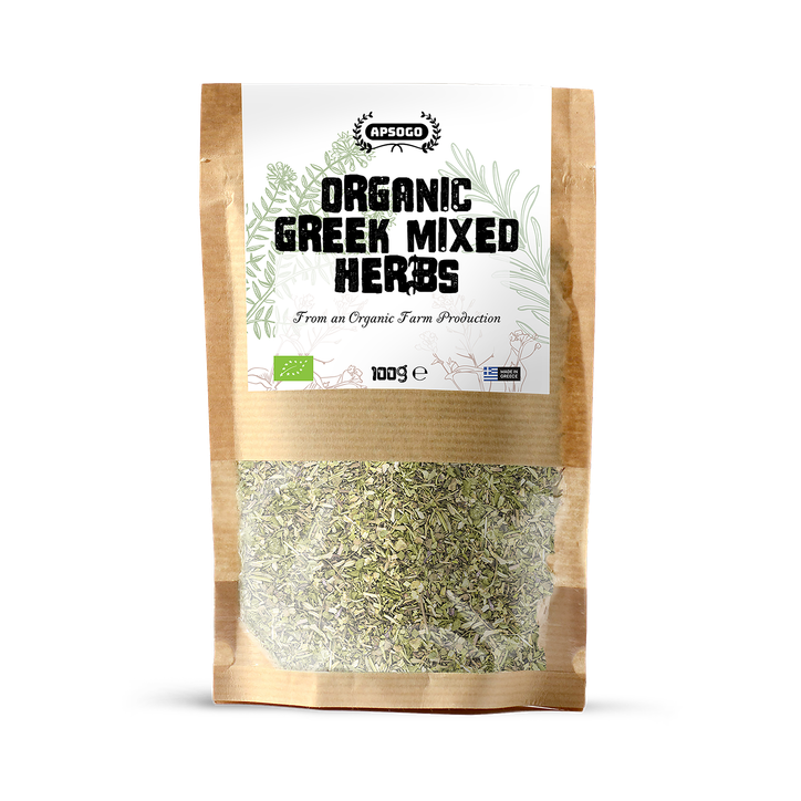 APSOGO Organic Greek Mixed Herbs (Oregano, Thyme & Rosemary) 100g
