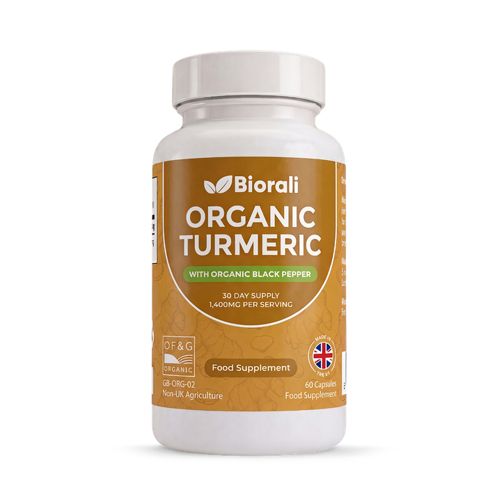 Biorali Organic Turmeric with Organic Black Pepper Capsules - 60 Capsules