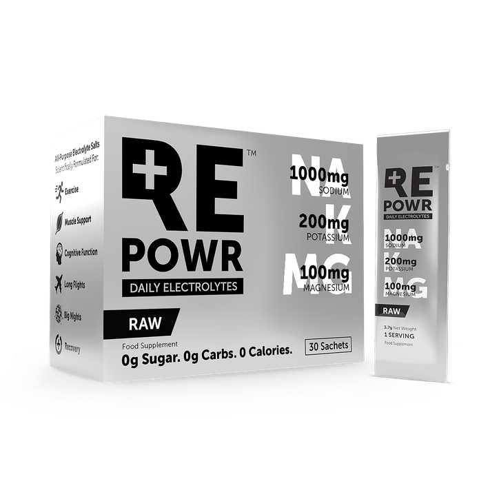 REPOWR Daily Electrolytes RAW Unflavoured Unsweetened 30 Sachets