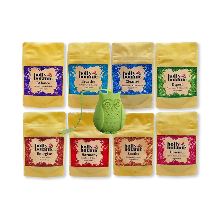 Holly Botanic Tisane Sample Selection | 8 x 3 Cup Pouches