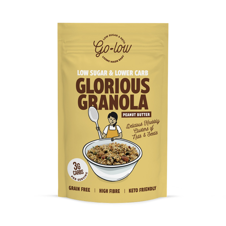 Go Low Glorious Granola Peanut Butter, Low sugar & Keto, Gluten free 240g