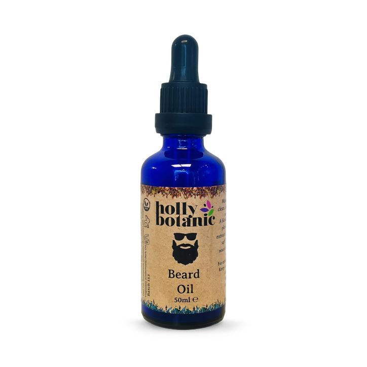 Holly Botanic Beard Oil | Natural, Vegan, Cruelty-Free | 50ml
