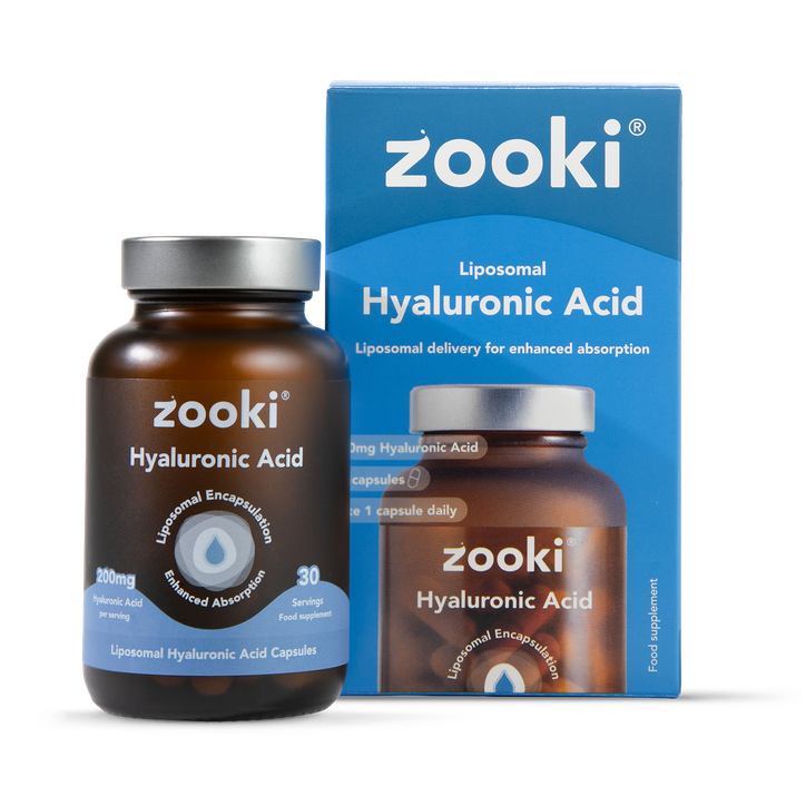 Zooki Liposomal Hyaluronic Acid 200mg Capsules - 30 Day Supply
