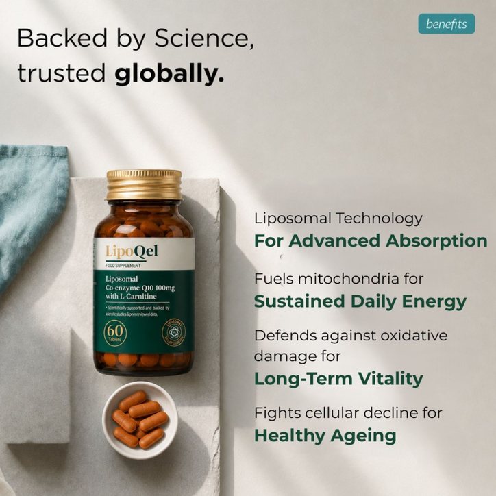 q10 and l carnitine benefits LipoQel Liposomal CoQ10 100mg with L-Carnitine 500mg for Cellular Energy & Metabolism - 60 Tablets Comment LINK to get PL-10 Quantity:1-Bottle