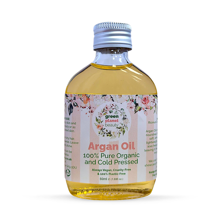 Green Planet Beauty 100% Pure Organic Moroccan Argan Oil Vegan 50ml
