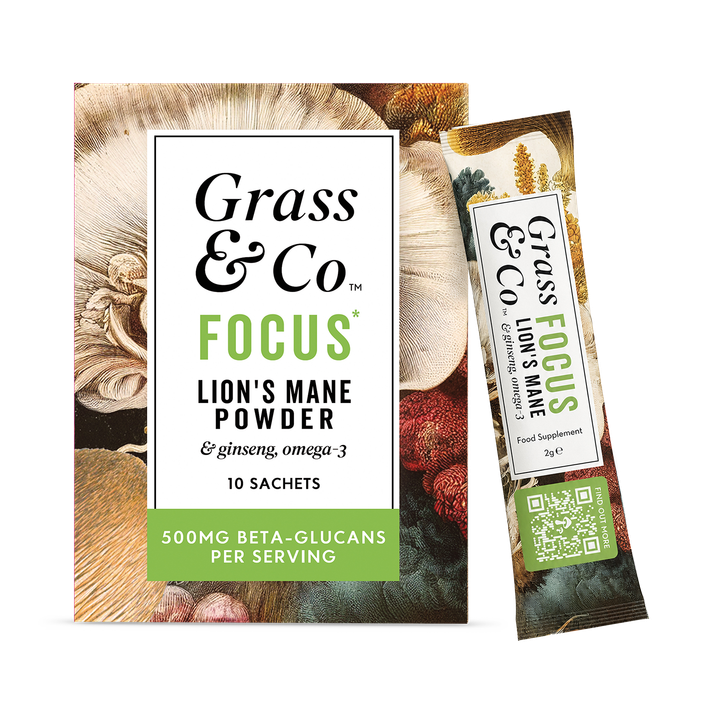 Grass & Co. FOCUS Lion's Mane Powder Sachet 500 mg 10 Sachets