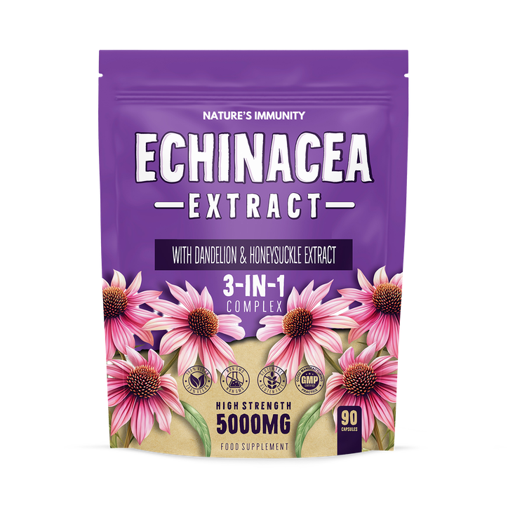 Echinacea Capsules with Dandelion and Honeysuckle - 90 Capsules
