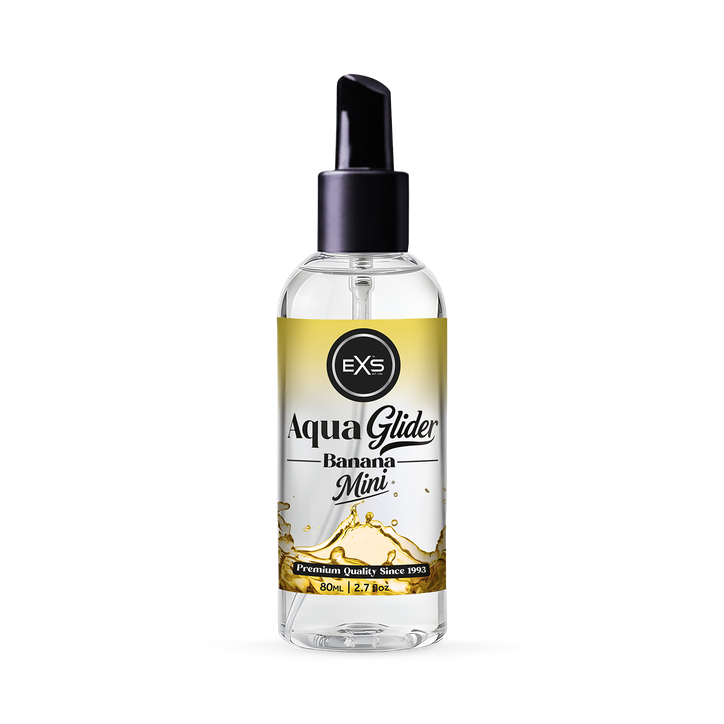 EXS AquaGlider 80ml Banana Flavoured Lubricant Bottle