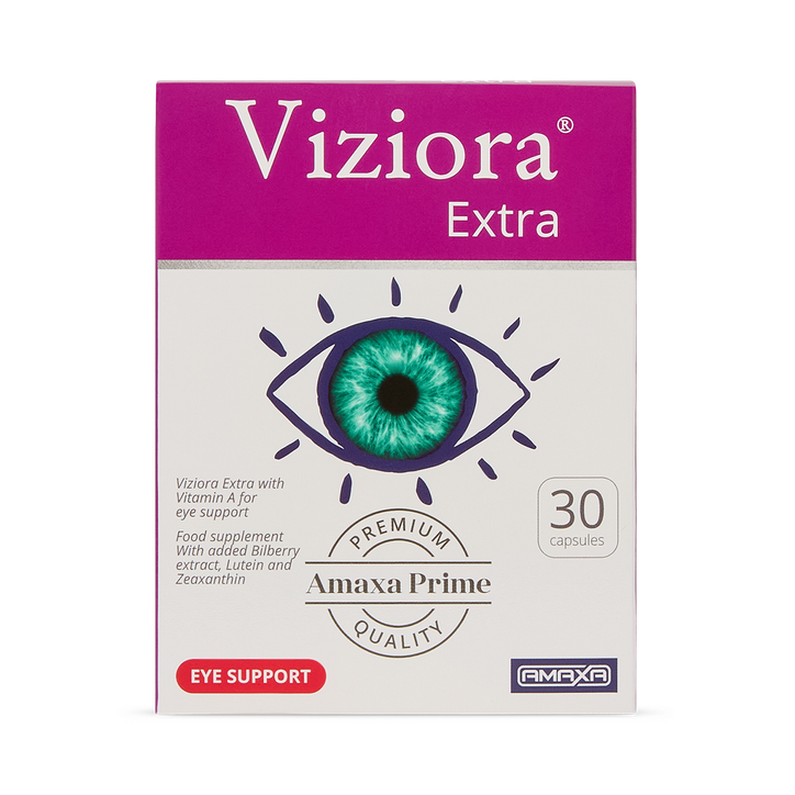 Viziora® Extra Vision Support with Lutein, Zeaxanthin & Bilberry 30 Capsules