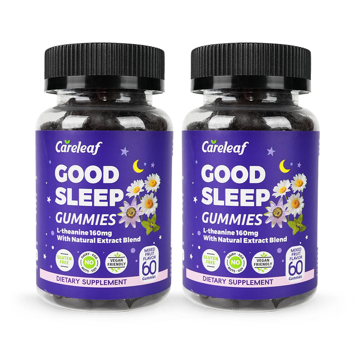 Careleaf Good Sleep Gummies Cherry Flavor 2 x 60 Gummies