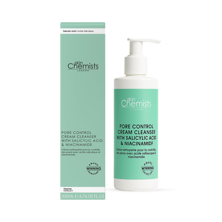 Anti-Ageing Pore Control Cream Cleanser with Salicylic Acid & Niacinamide 200ml