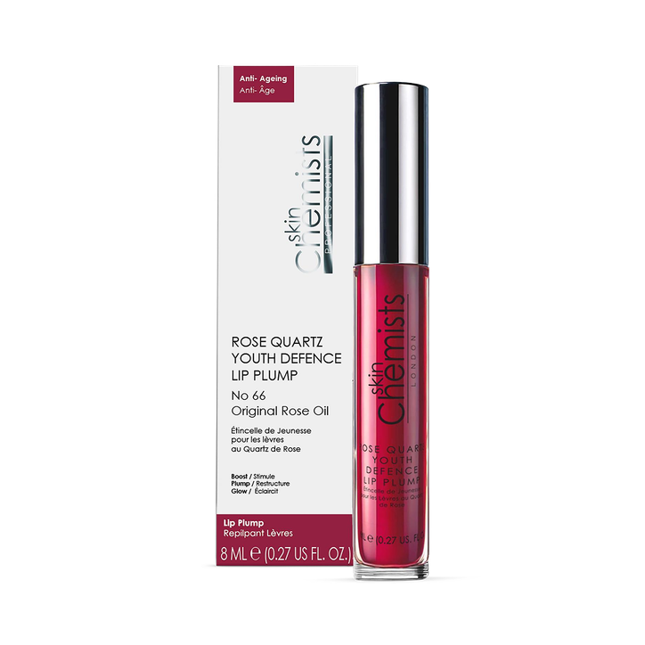 Rose Quartz Anti-Ageing Youth Defence Lip Plump No 66 Original Rose Oil 8ml