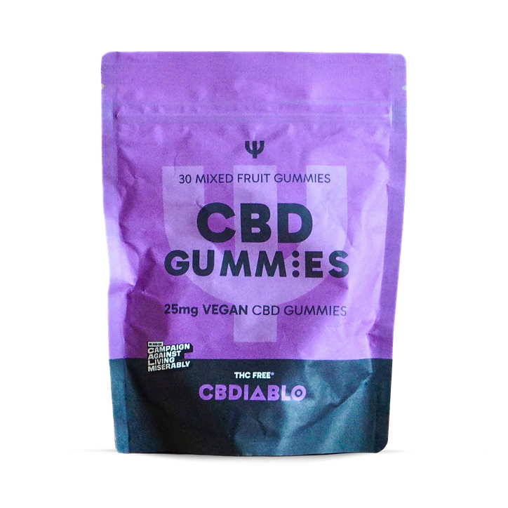 CBDIABLO 25mg vegan CBD gummies