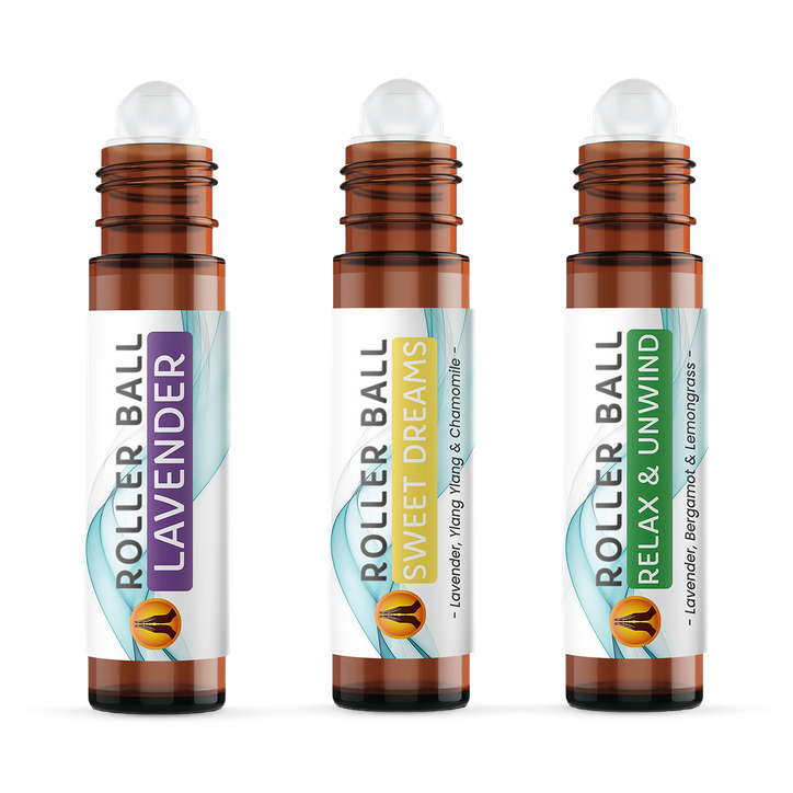 3pk Sleep Roller Ball Gift Set - Sweet Dreams Roll On Aromatherapy Essential Oil - 10ml