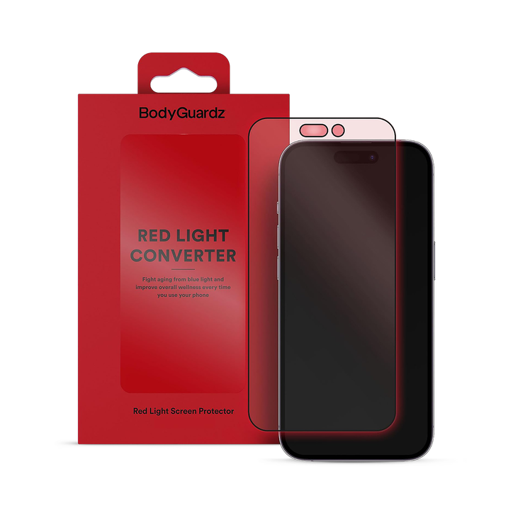 BodyGaurdz Red Light Converter Phone Screen Protector for iPhone 17/16 Pro Max