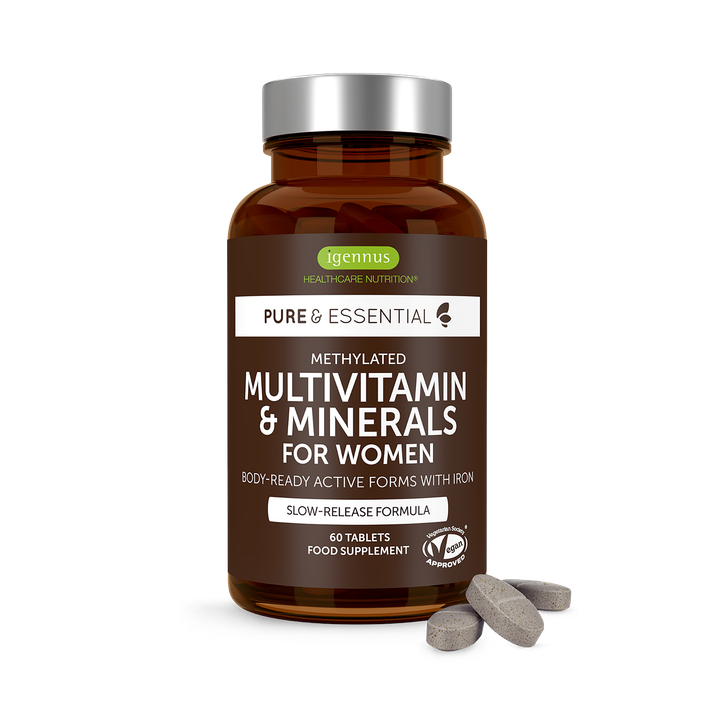 High-Absorption Methylated Multivitamin & Minerals for Women with Iron, 60 Tablets