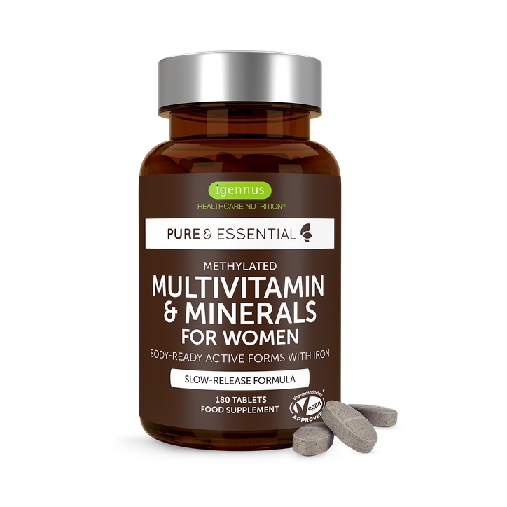 High-Absorption Methylated Multivitamin & Minerals for Women with Iron, 180 Tablets