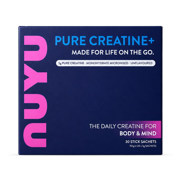 NUYU Pure Creatine+ Micronised Creatine Monohydrate 5g 30 Sachets