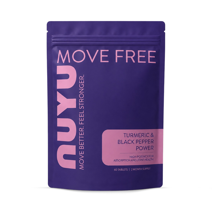 NUYU High Strength Turmeric with Black Pepper 95% Curcumin 60 Tablets