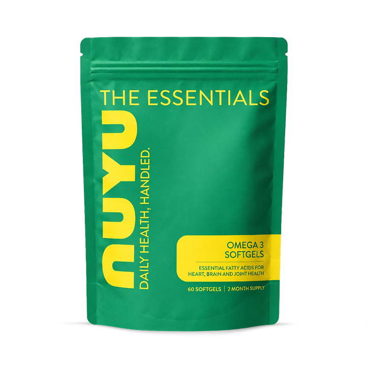NUYU Omega 3 Fish Oil 1000mg with EPA & DHA 60 Softgels