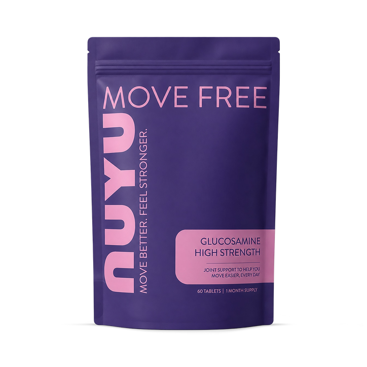 NUYU Glucosamine Sulphate 1500mg with Manganese & Vitamin C Joint Support 60 Tablets