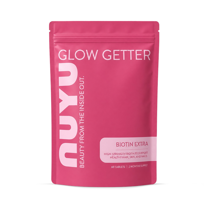 NUYU Biotin 10,000µg Extra Strength for Hair, Skin & Nails 60 Tablets