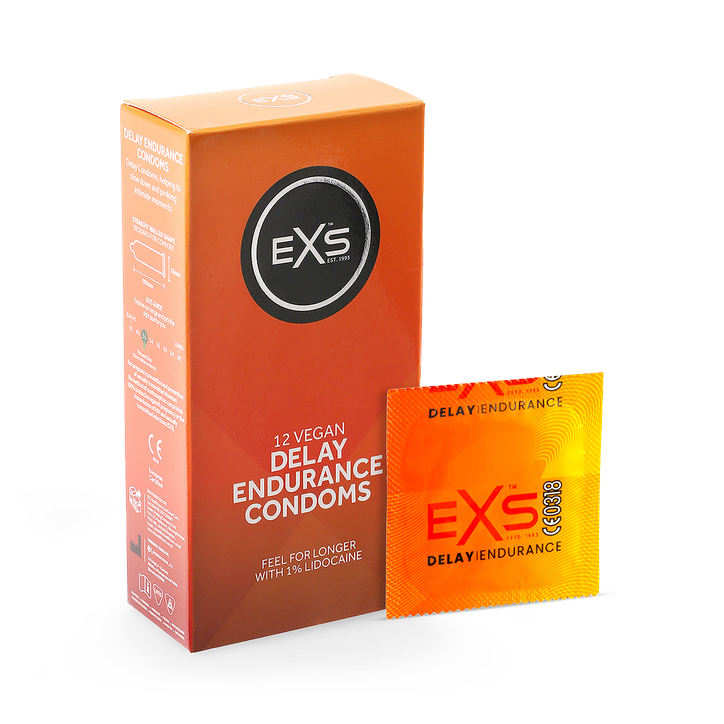 EXS Delay Endurance Condoms Vegan 12 Pack