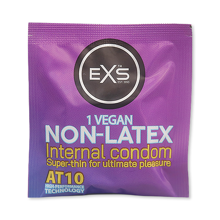 EXS Internal Condom Vegan Non-Latex with Lace Leg Loop
