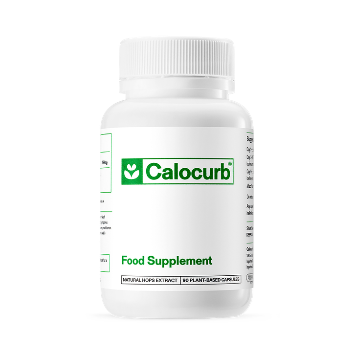 Calocurb Amarasate | Hops Extract Supplement | Patented Plant-Based Formula from New Zealand Hops | Caffeine & Sugar Free | 90 Capsules | 1 Month Supply image 1