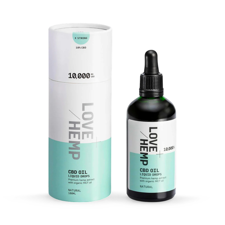 CBD Oil Liquid Drops 10,000mg, Natural
