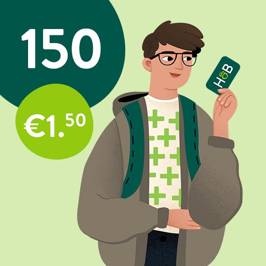 Recevez €1.50 en points de bienvenue