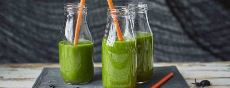 Spinach and kiwi Halloween smoothie image