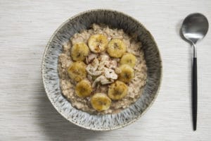 Peanut Butter Porridge with banana