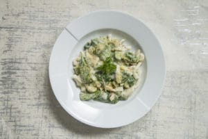 cheesey spinach pasta