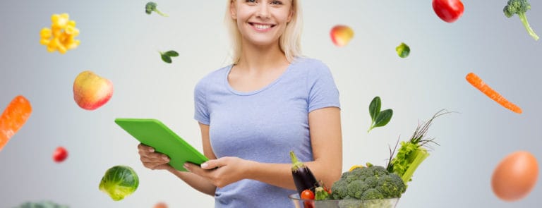 nutritionist with vegetables