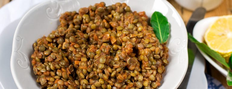Almond lentil stew image