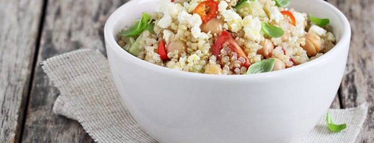 Bowl of quinoa salad